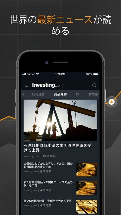 株 Fx 金融ニュース Investing Com Iphone Androidスマホアプリ ドットアップス Apps