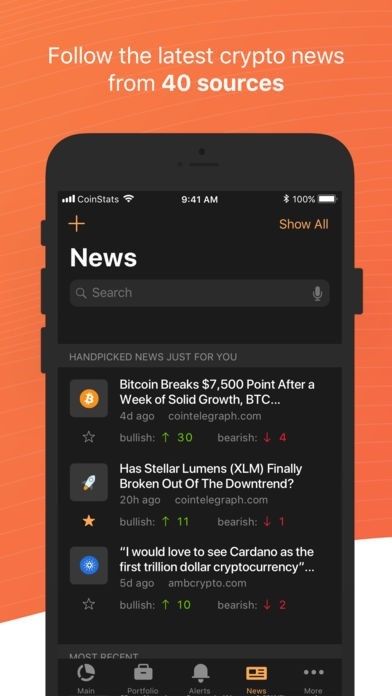 Coin Stats - Crypto Portfolio | iPhone/Androidスマホアプリ - ドット ...