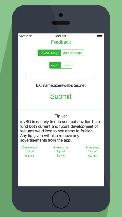 myBG – a Continuous Glucose Monitor Viewer | スクリーンショット