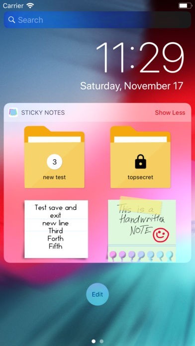 android sticky notes widget