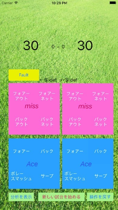 テニス参謀 - テニスの試合を分析！ | スクリーンショットその1