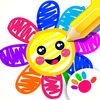 お絵かき 子供 ゲーム 学習 色塗り 数字 幼児 アプリ アイコン