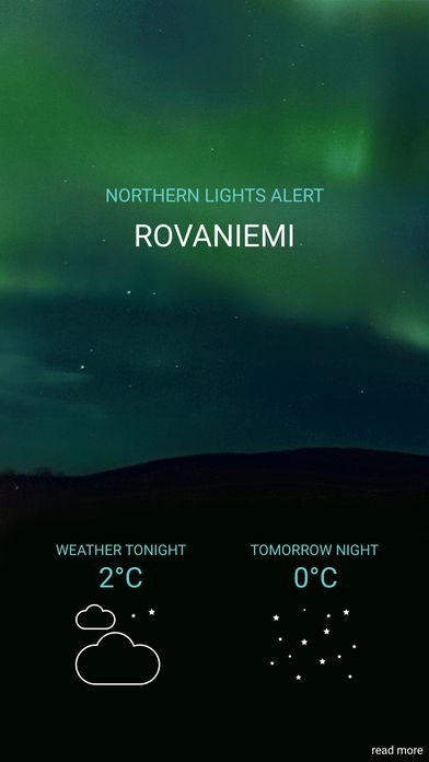 Northern Lights Alert Rovaniemi | スクリーンショットその1