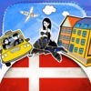 デンマーク語 - フラッシュカードやネイティブによる音声付きの無料オフラインフレーズブック アイコン
