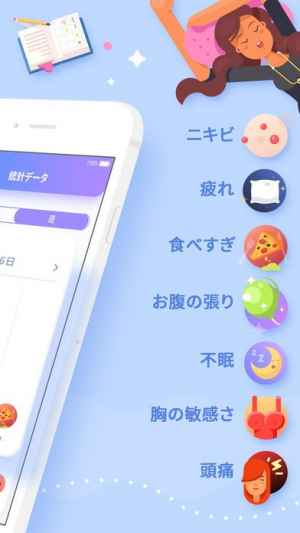 Paloma 生理周期と排卵日予測 Iphone Androidスマホアプリ ドットアップス Apps