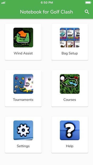 golf clash notebook for the iphone