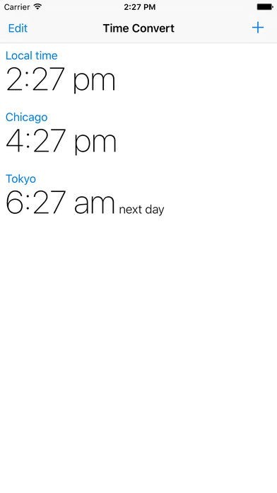 The Time Zone Converter App | スクリーンショットその1