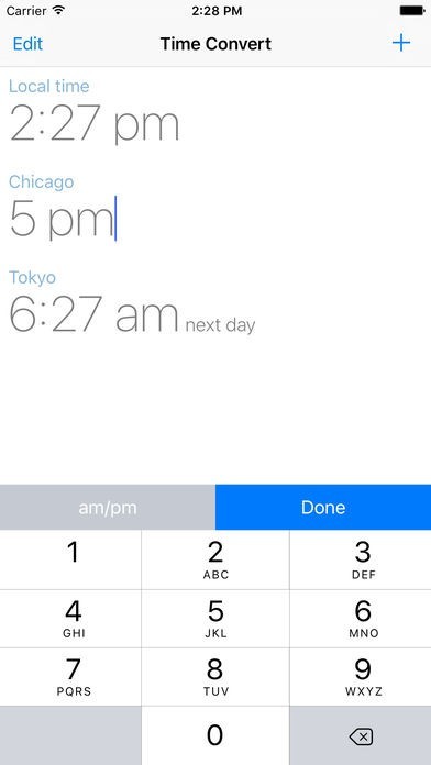 The Time Zone Converter App | スクリーンショットその2