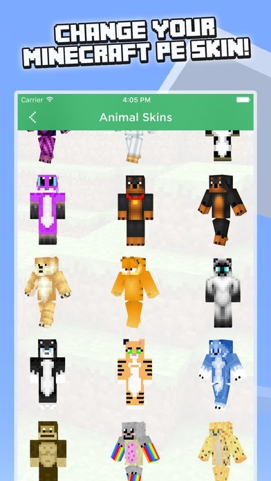 Animal Skins for Minecraft PE (Minecraft Animal Skins) | スクリーンショットその1