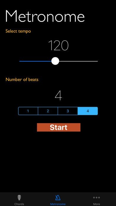 Chord Cheats & Metronome - Chord diagrams, tone generator and metronome for Watch | スクリーンショットその2
