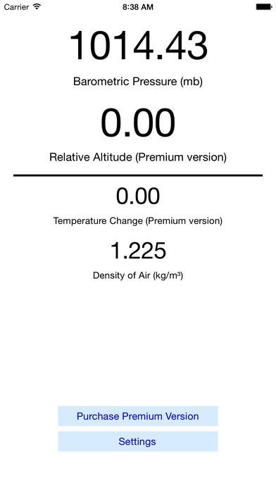 Barometer Free for iPhone 6 & 6 Plus | スクリーンショットその1