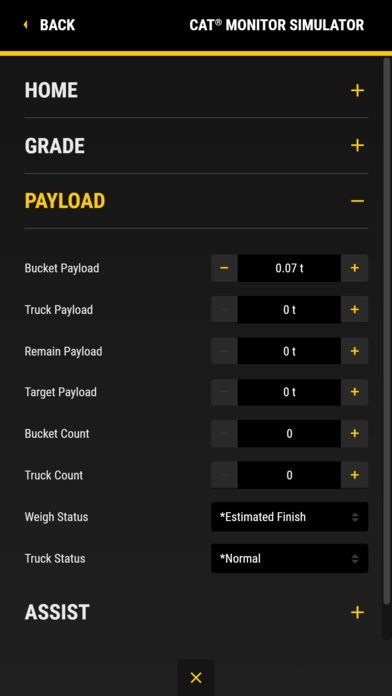 Cat® Monitor Simulator | スクリーンショットその2