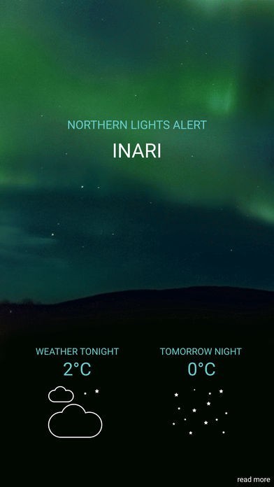 Northern Lights Alert Inari | スクリーンショットその1