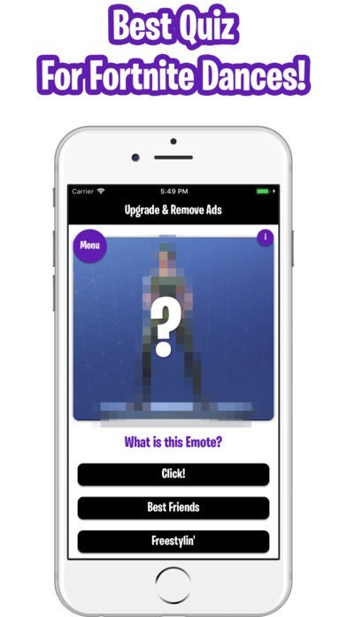 Emotes Quiz for Fortnite Dance | スクリーンショットその1
