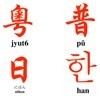 粵中日韓の発音とローマ字とピン音 アイコン