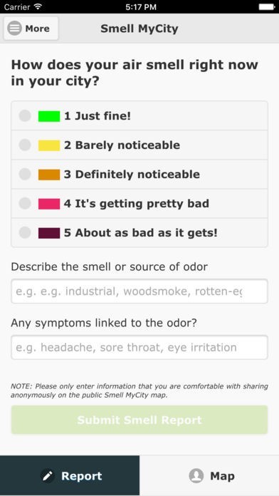 Smell MyCity | スクリーンショットその1