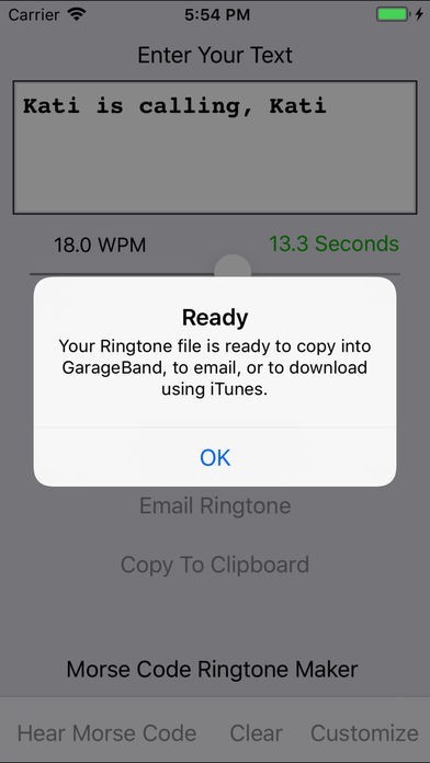 Morse Code Ringtone | スクリーンショットその2