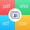 Contacts to Excel , PDF , CSV アイコン