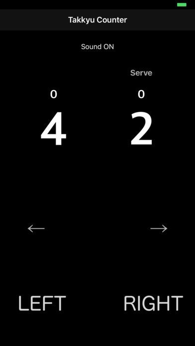 卓球カウンター | スクリーンショットその1