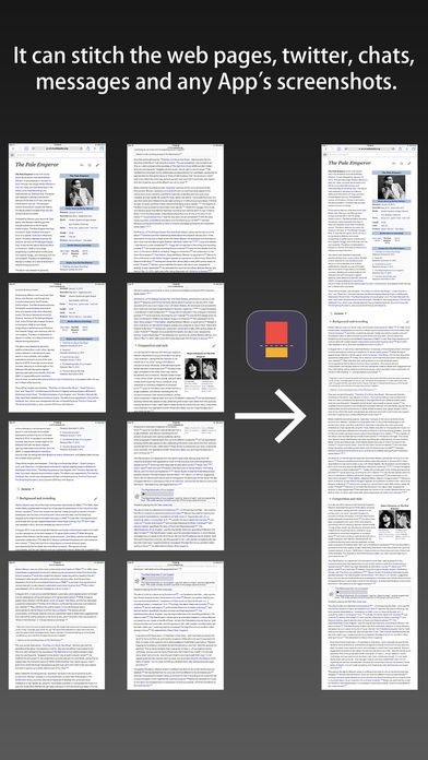Screenshots Splicer - stitch to a long image | スクリーンショットその2