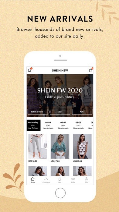 SHEIN-Fashion Shopping Online | iPhone/Androidスマホアプリ - ドット ...