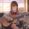 ギター少女：癒し系音楽ゲームのアイコン
